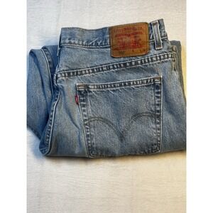 Levis 550 Jeans Men's 20S Classic Relaxed‎ Fit Tapered Leg Denim Y2K Cotton Blue